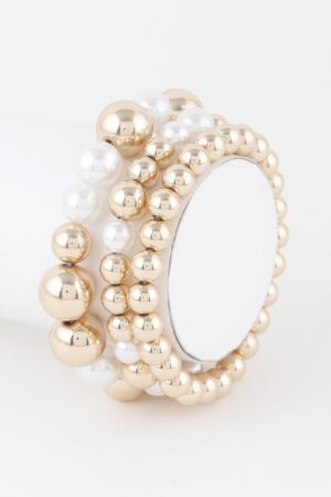 Triple Pearl Beaded Bracelet