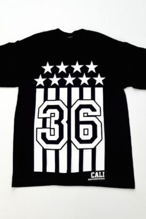 Black And White Flag Print Tee