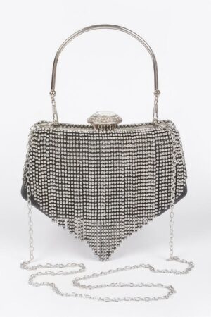Rhinestone Fringe Party Cluth