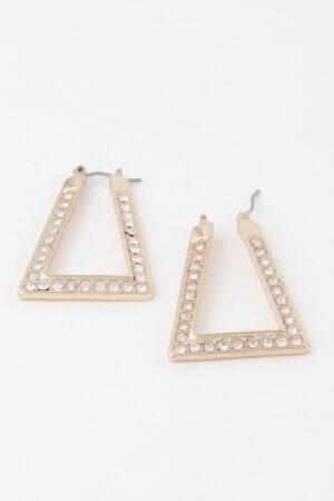 Geometric Rhinestone Earrings