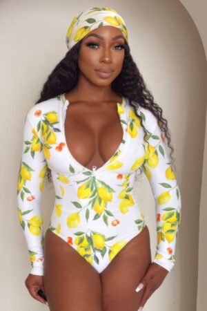 Sorrento Citrus Zip One-piece
