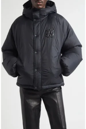 Logo Hooded Puffer Jacket