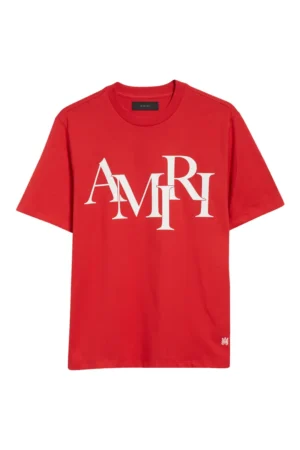 Staggered Logo Cotton Graphic T-Shirt