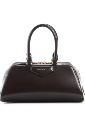 Small Antigona Leather East/West Satchel