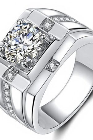 Elegant Men's Titanium Steel Ring