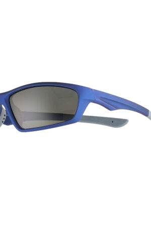Men's Tek Gear® Blue Framed Comfort Fit Polarized Wrap-Around Sport Sunglasses